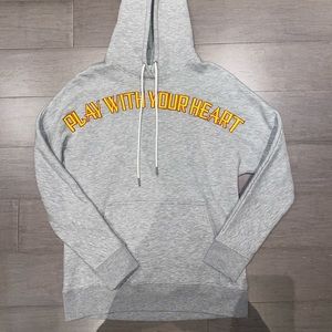 Authentic Grey Sandro Play With Your Heart Hoodie